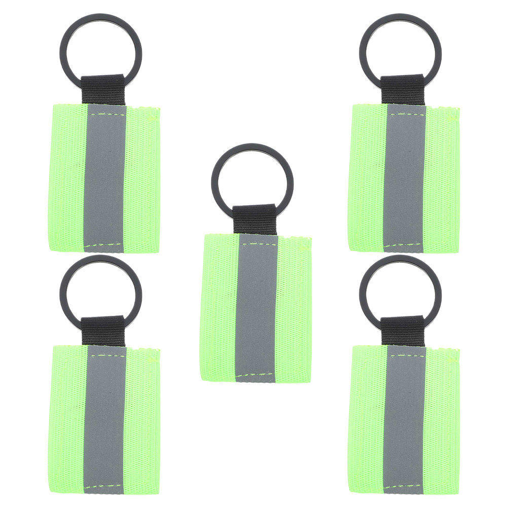 Running Visibility Gear - 5 pezzi di etichette portachiavi riflettenti