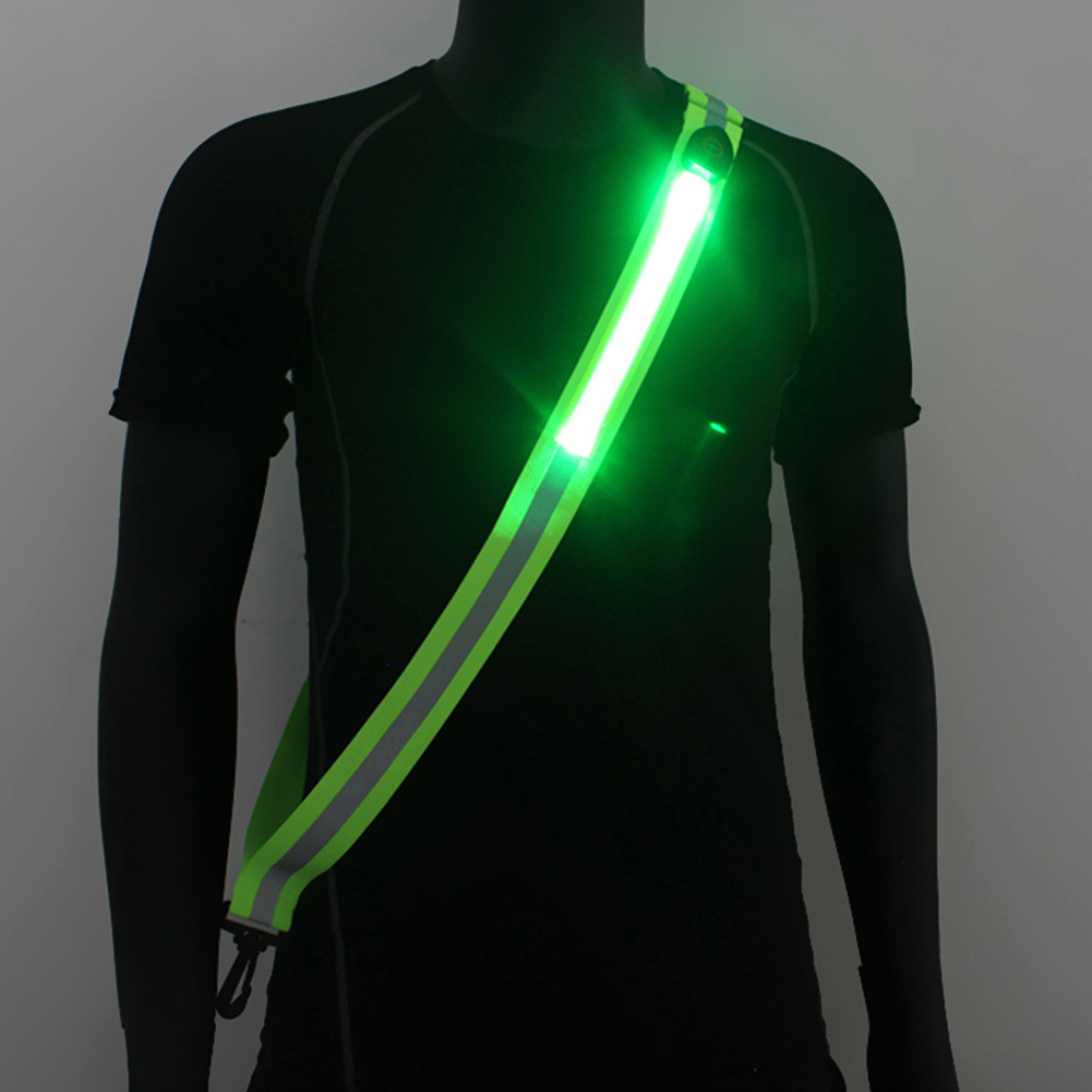 Running Visibility Gear - Cintura riflettente a LED ricaricabile tramite