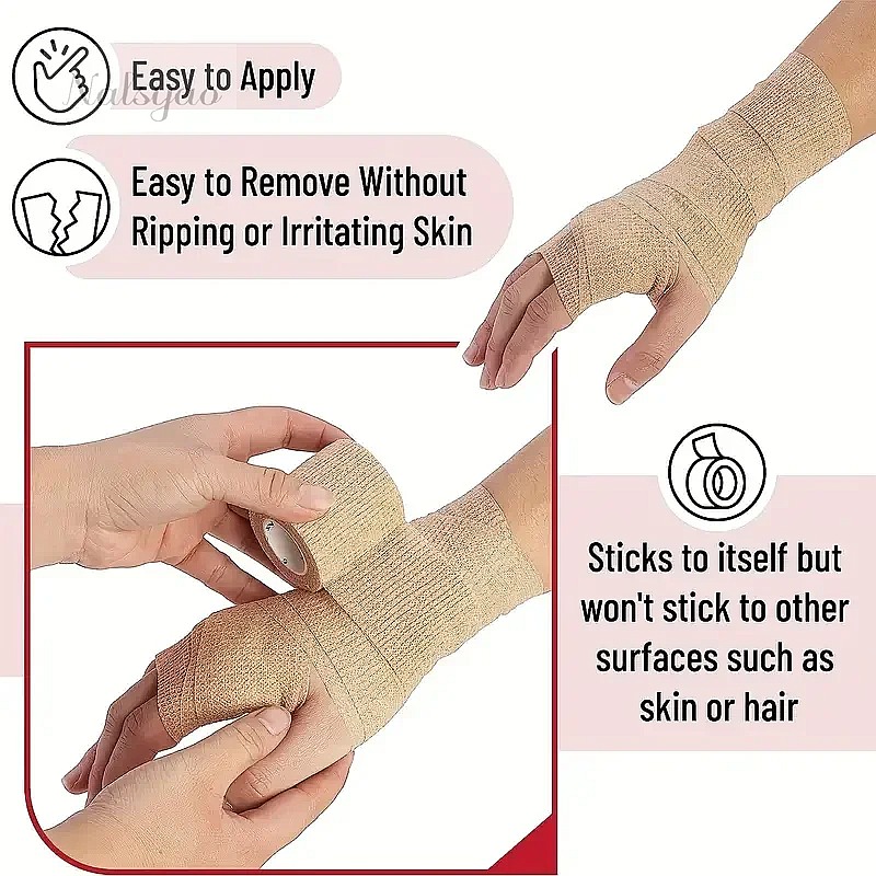 Ankle Brace - Nastro Adesivo 10 Rotoli Benda Medica